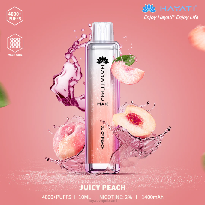 Hayati Vape Near Me - Hayati Pro Max descartável H0PN108 pêssego suculento