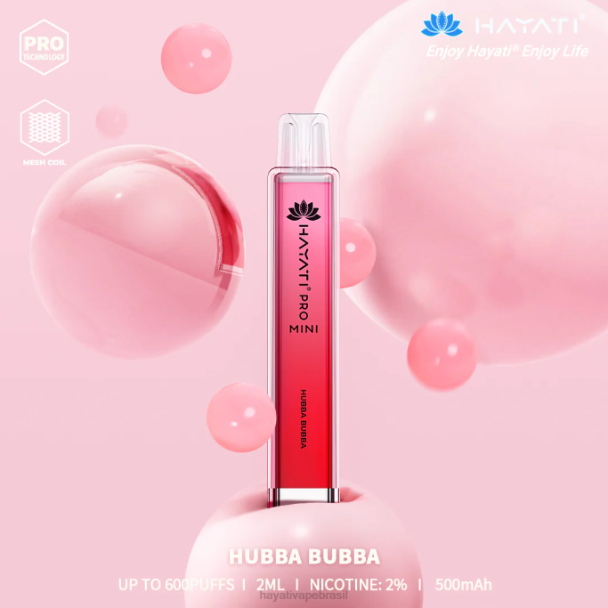 Hayati Brasil - Hayati Pro Mini descartável H0PN11 hubba bubba