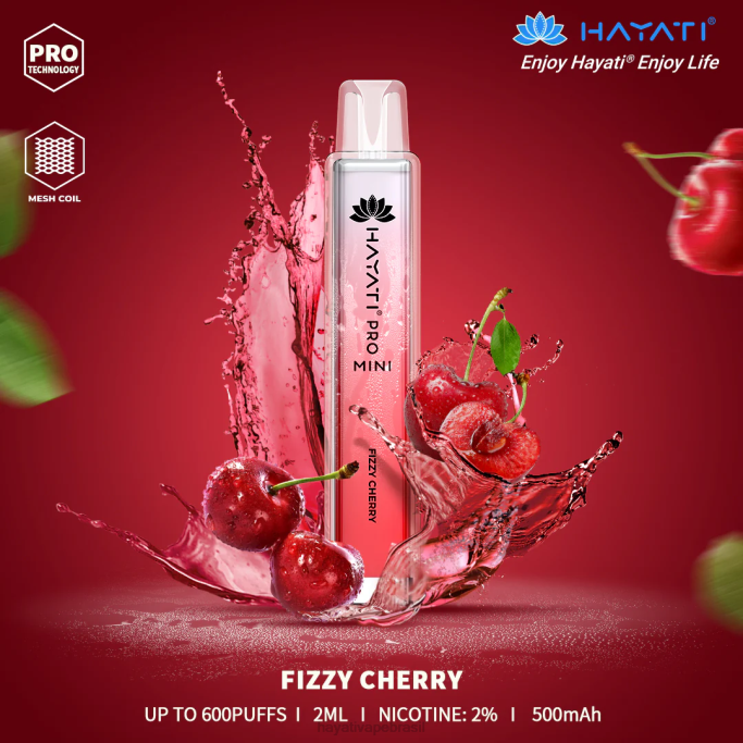 Hayati Store Brasil - Hayati Pro Mini descartável H0PN9 cereja efervescente
