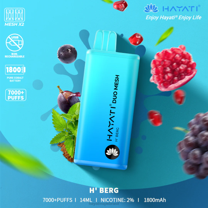 Hayati Brasil - Hayati Duo Mesh descartável H0PN171 oh 'berg