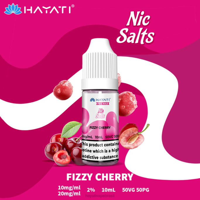 Hayati Vape Near Me - Hayati Pro Max sais de nic H0PN238 cereja efervescente