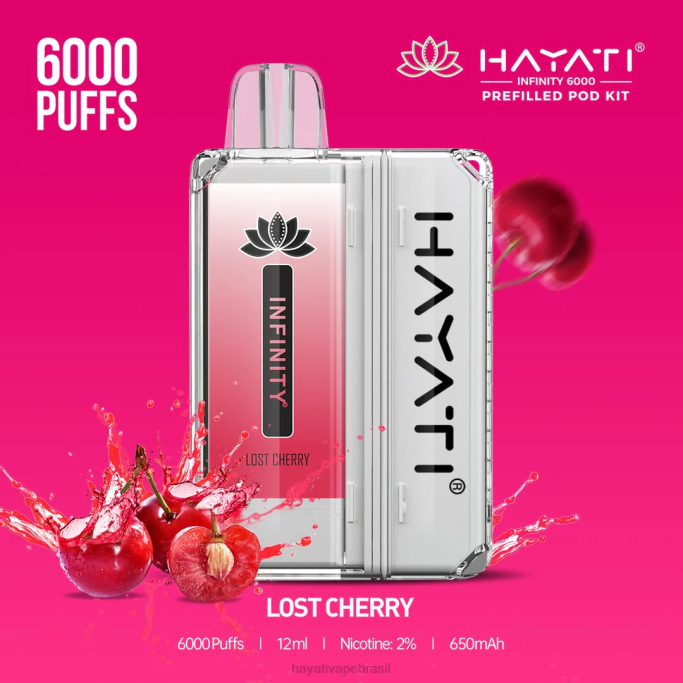 Hayati Vape Flavours - Hayati Infinity 6.000 kits de cápsulas H0PN154 cereja perdida