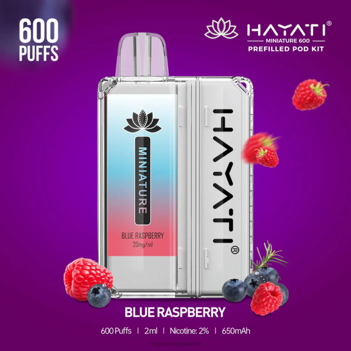 Hayati Price Brasil - Hayati Miniature 600 kits de cápsulas H0PN30 framboesa azul