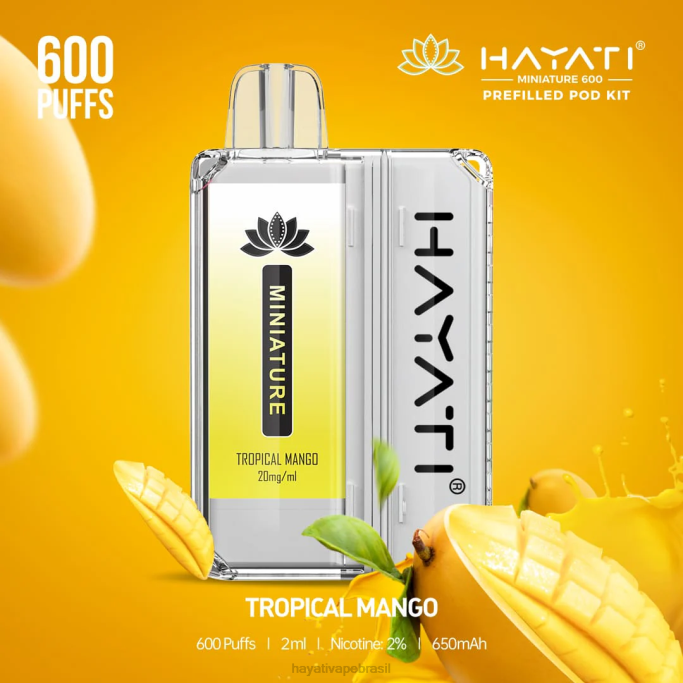 Hayati Store Brasil - Hayati Miniature 600 kits de cápsulas H0PN49 manga tropical
