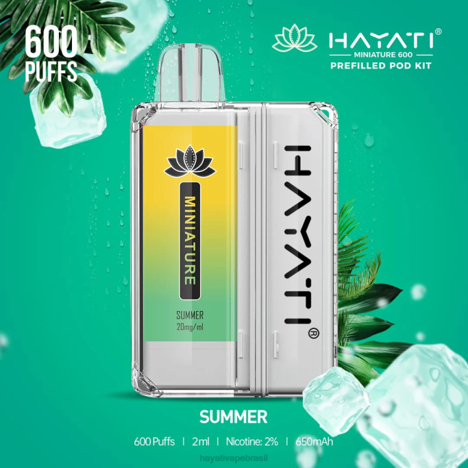 Hayati Vape Near Me - Hayati Miniature 600 kits de cápsulas H0PN48 verão