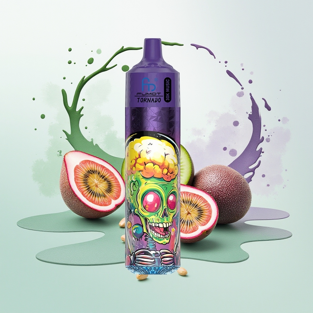 Fumot Randm Tornado 30000 Maracujá Goiaba Kiwi com Display LED