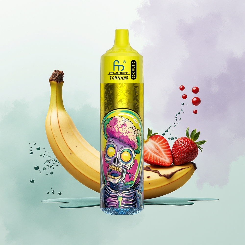 Fumot Randm Tornado 30000 Morango Banana 30mL 1.0 Ohm