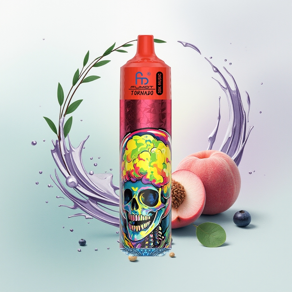 Fumot Randm Tornado 30000 Pêssego Frutas Vermelhas LED
