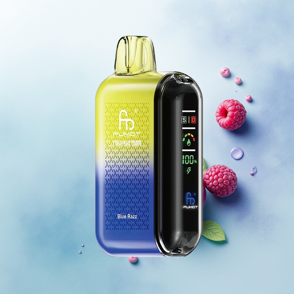 Fumot Tornado 20000 Azul Framboesa com Dual Mesh Coil