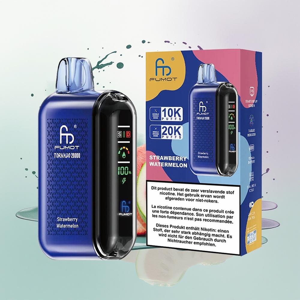 Fumot Tornado 20000 Morango Melancia Dual Mesh Coil