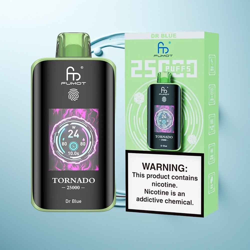 Fumot Tornado 25000 Dragao Azul Tela HD