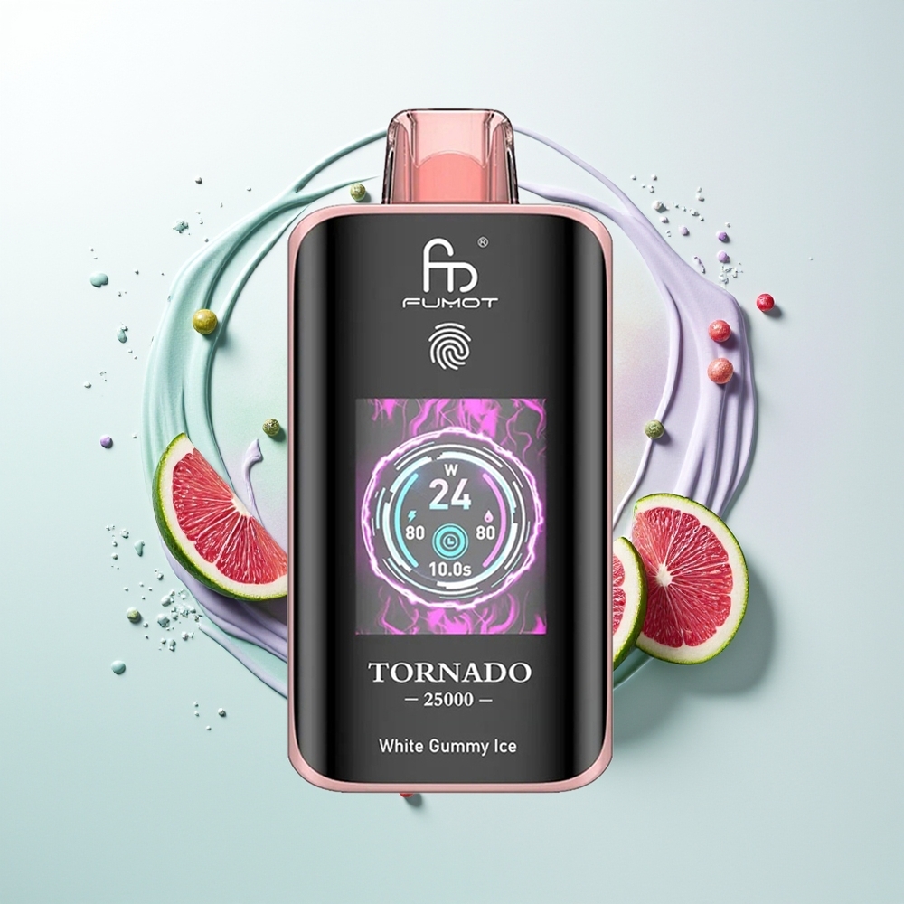 Fumot Tornado 25000 Goma Branca Gelo Tipo-C