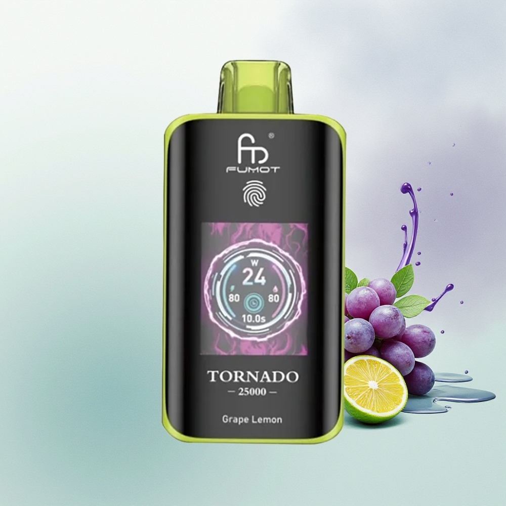 Fumot Tornado 25000 Limão Uva HD Screen