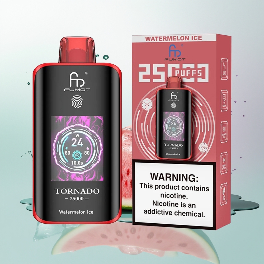Fumot Tornado 25000 Melancia Gelo Tela HD
