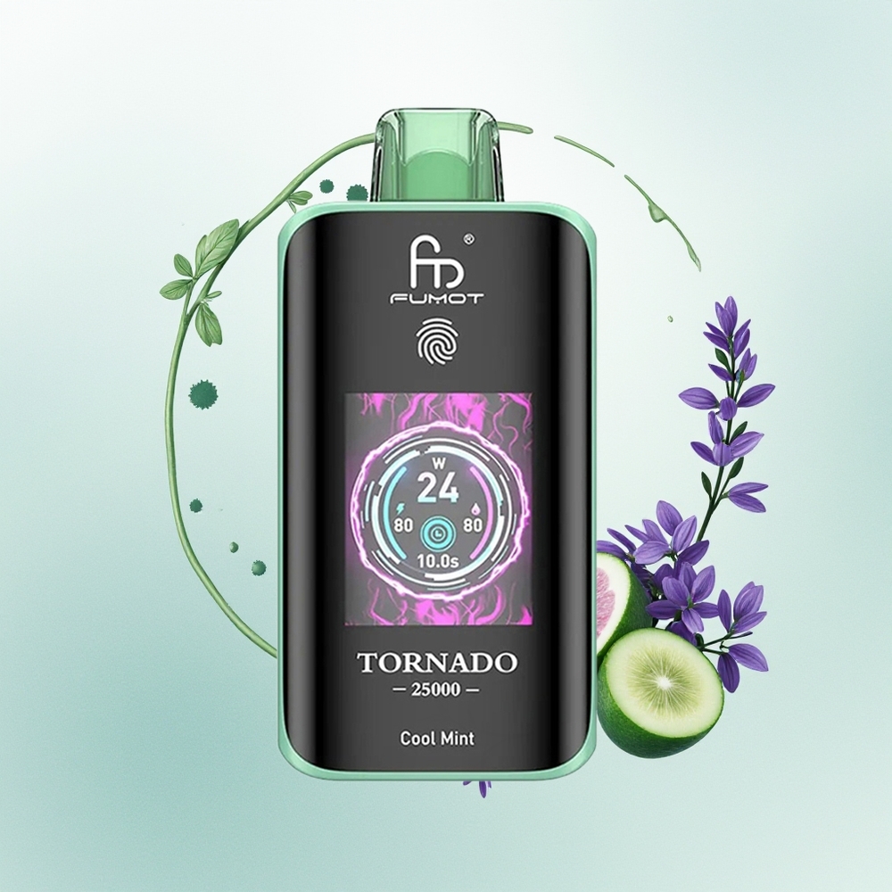 Fumot Tornado 25000 Menta Refrescante com Bateria Recarregável 700mAh