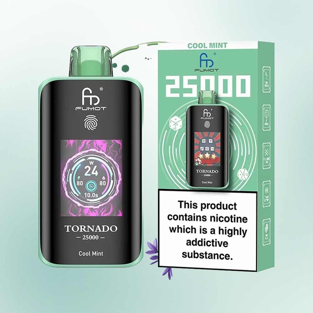 Fumot Tornado 25000 Menta Refrescante com Bateria Recarregável 700mAh