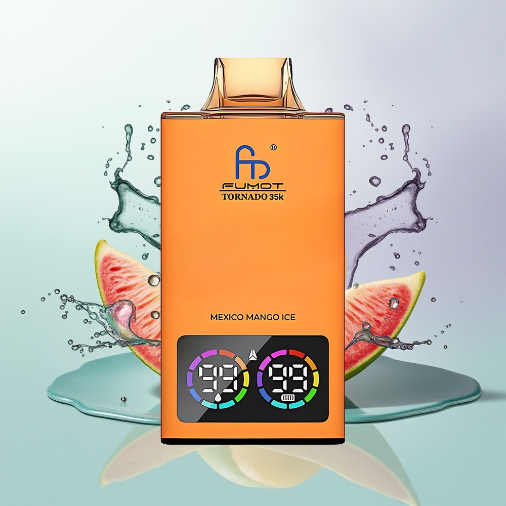 Fumot Tornado 35000 Sorvete de Mango Mexicano com Luzes RGB Variáveis