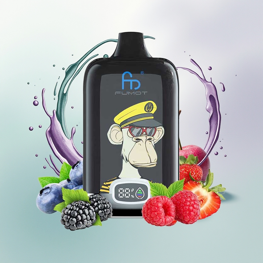 Fumot Tornado Digital Box 12000 Cereja Torcida Digital Caixa 20ml