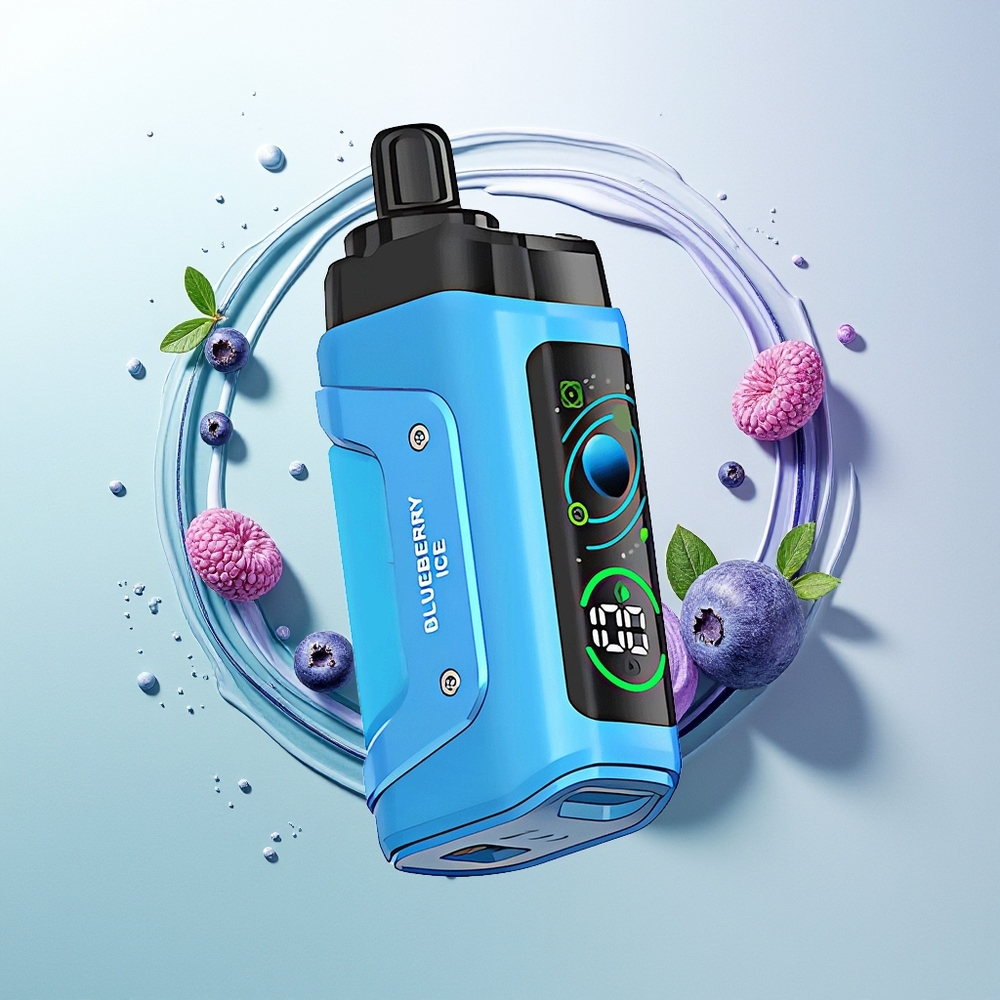 Razz Bar 45000 Gelado de Mirtilo com Resistência Mesh 1.0 Ohm