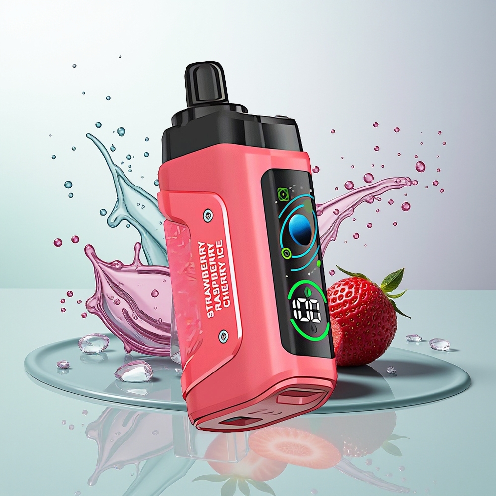 Razz Bar 45000 Gelado de Morango Cereja com Resistência Mesh 1.0 Ohm
