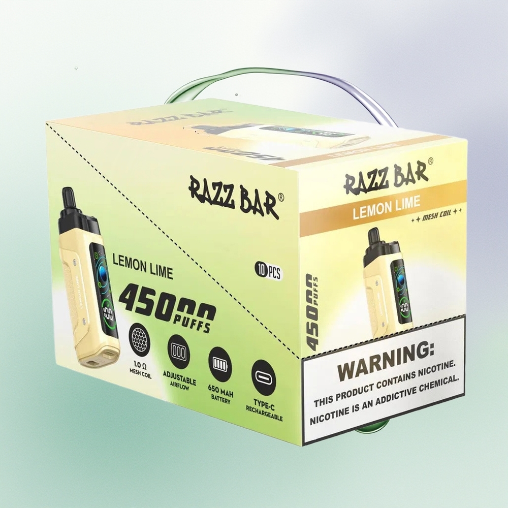 Razz Bar 45000 Limão Lima Tipo-C Recarregável