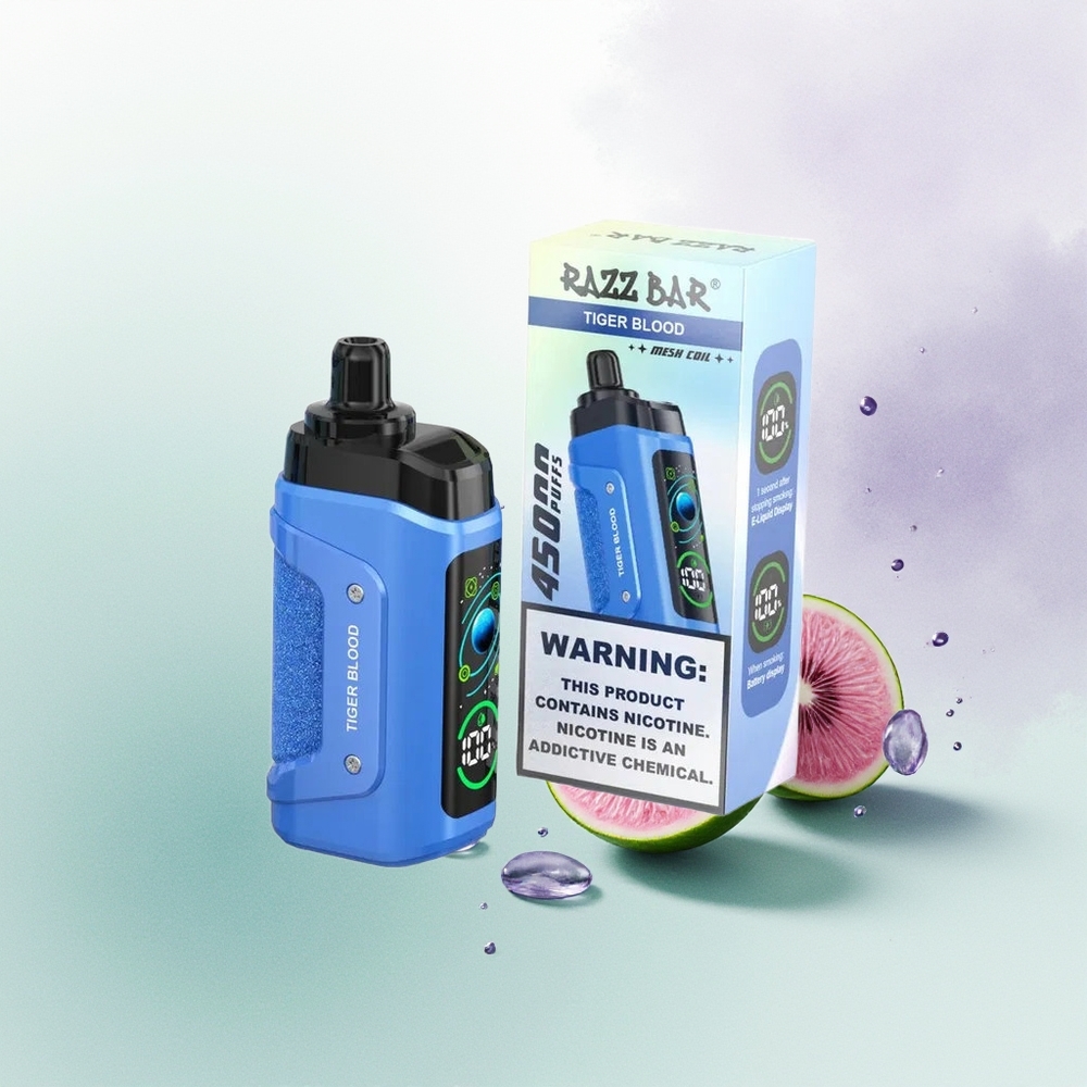 Razz Bar 45000 Sangue de Tigre com Resistência de 1.0 Ohm