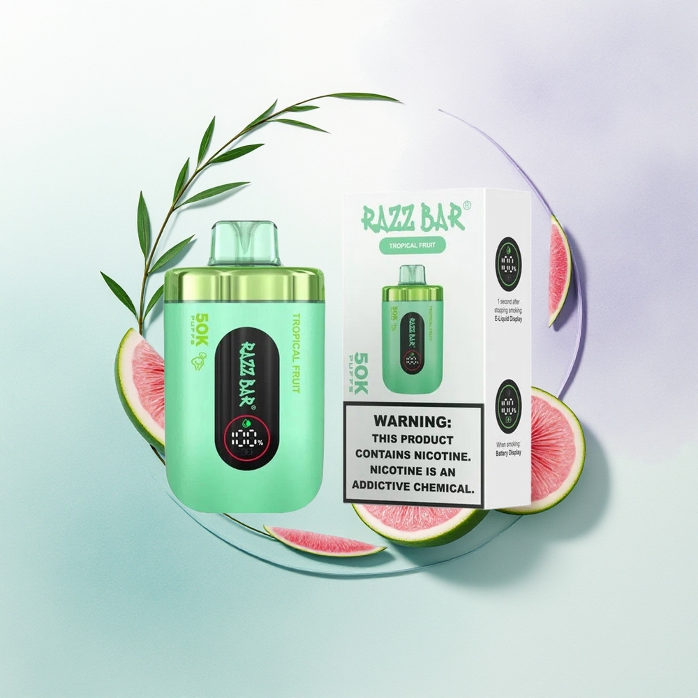 Razz Bar 50K Fruta Tropical Mesh 1.0 Ohm