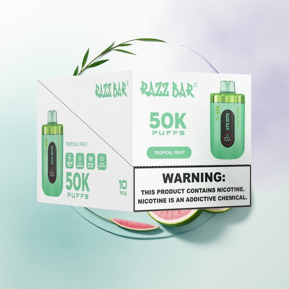 Razz Bar 50K Fruta Tropical Mesh 1.0 Ohm