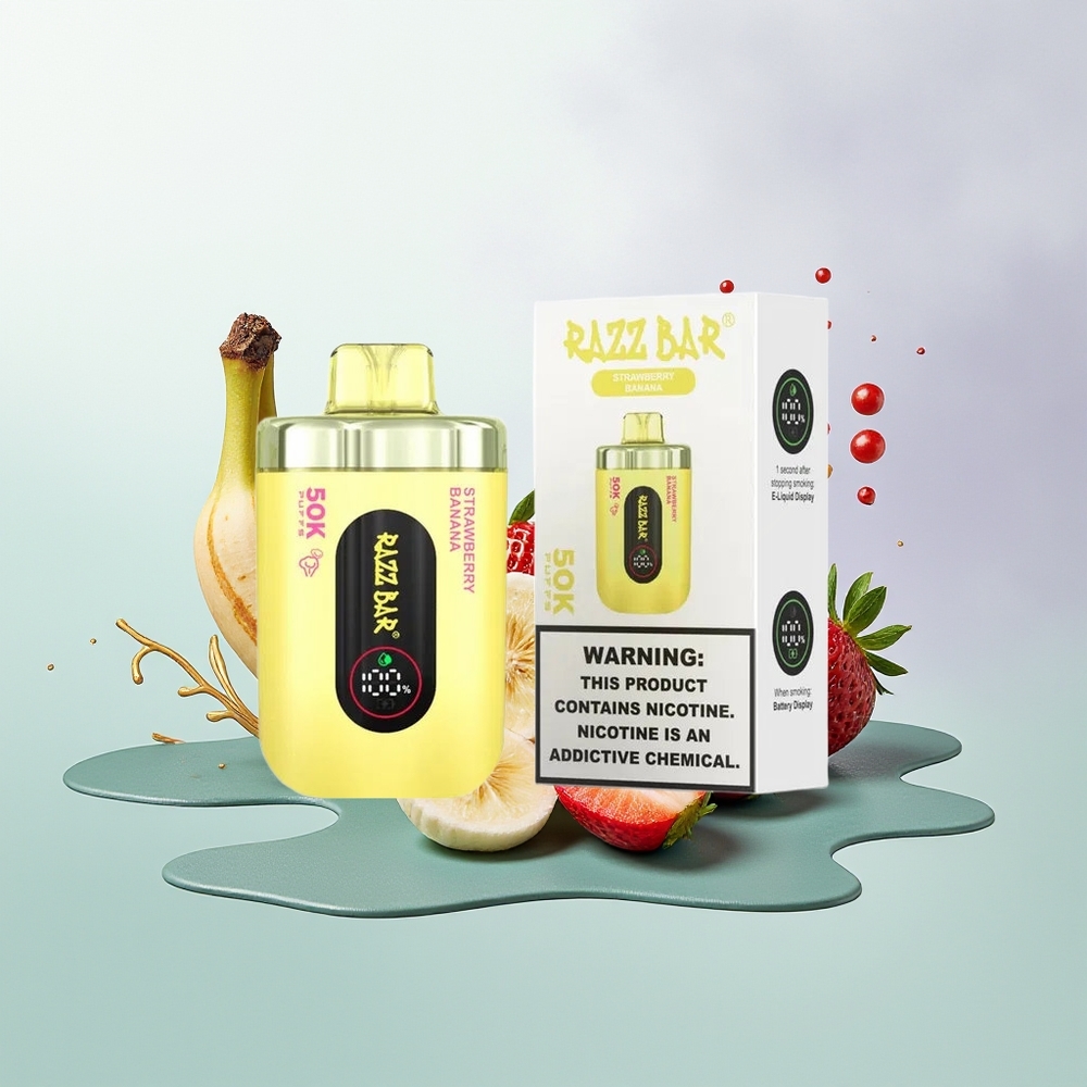 Razz Bar 50K Morango Banana 1.0 Ohm