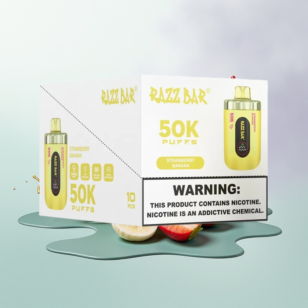 Razz Bar 50K Morango Banana 1.0 Ohm