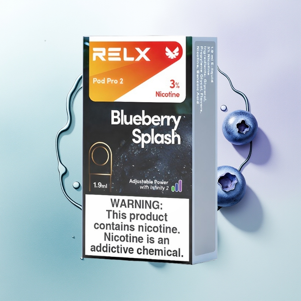 Relx Pod Pro 2 Vape Device Explosão de Mirtilo com 1.9ml e Modo Boost