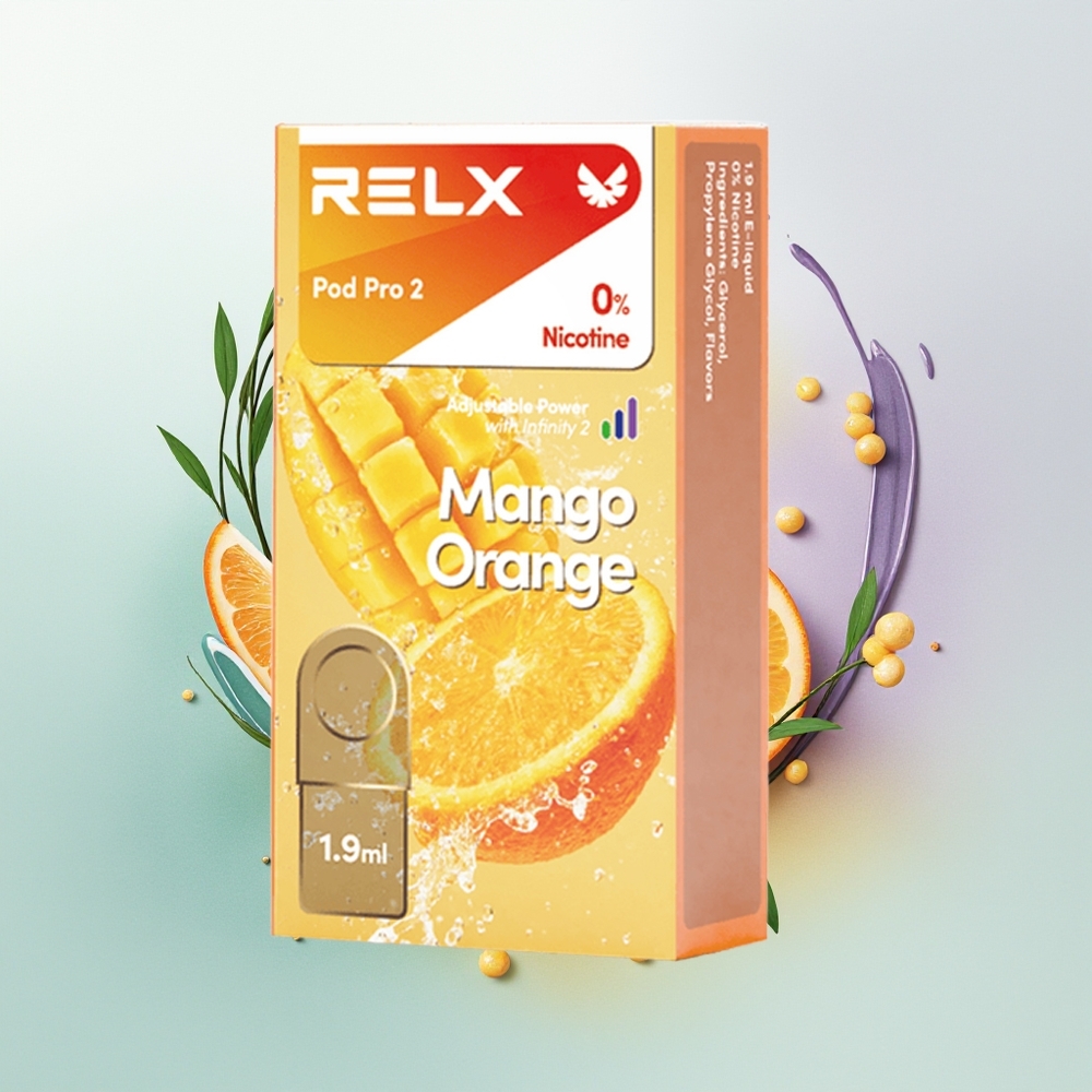 Relx Pod Pro 2 Vape Device Laranja Manga Eco Smooth Boost Pod Pro 2