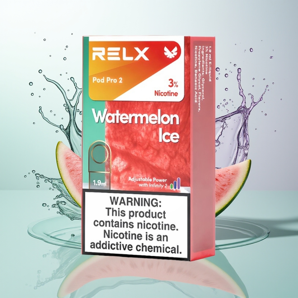 Relx Pod Pro 2 Vape Device Melancia Gelo Pro 1.9ml 3 Modos