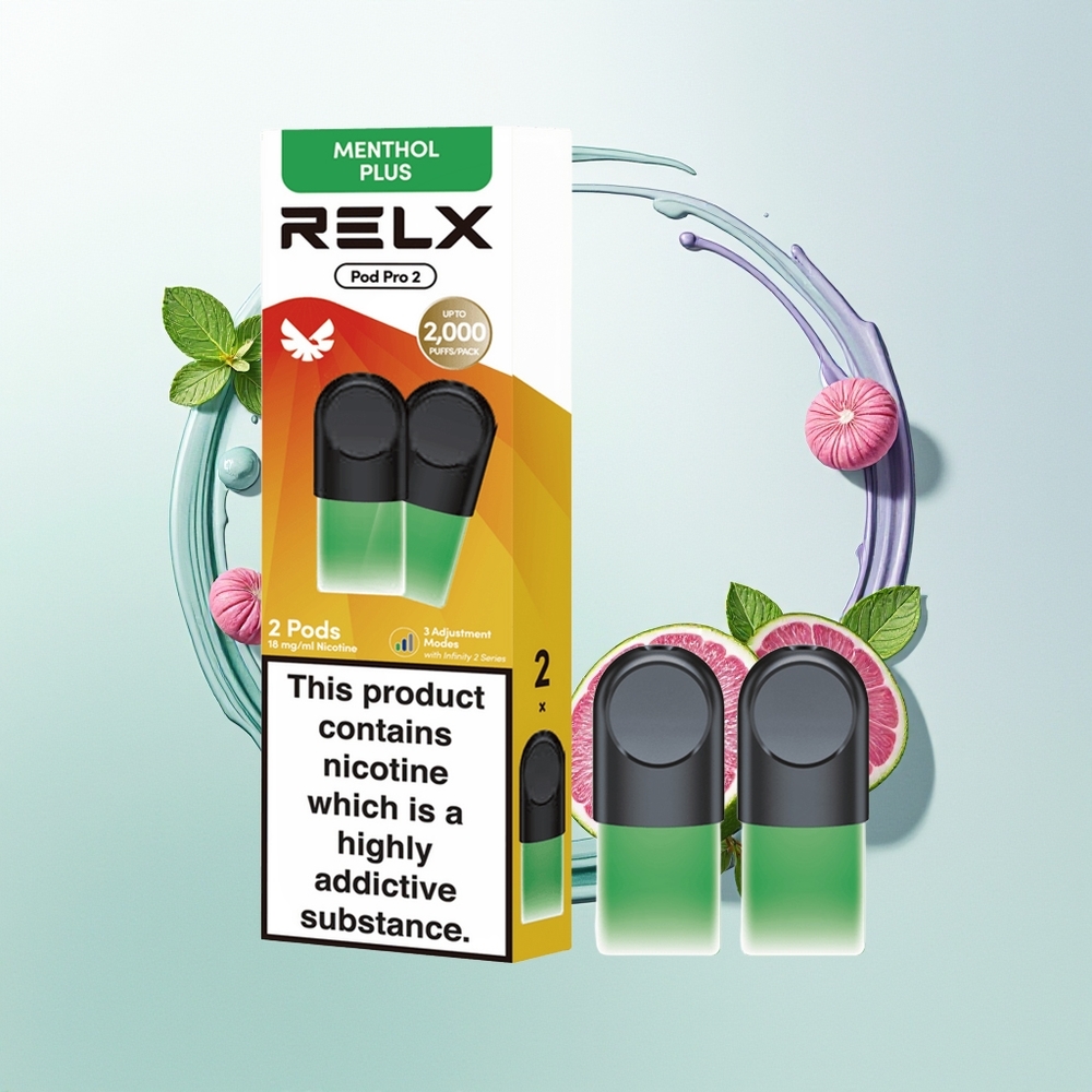 Relx Pod Pro 2 Vape Device Menta-Mentol Plus Eco Smooth Boost