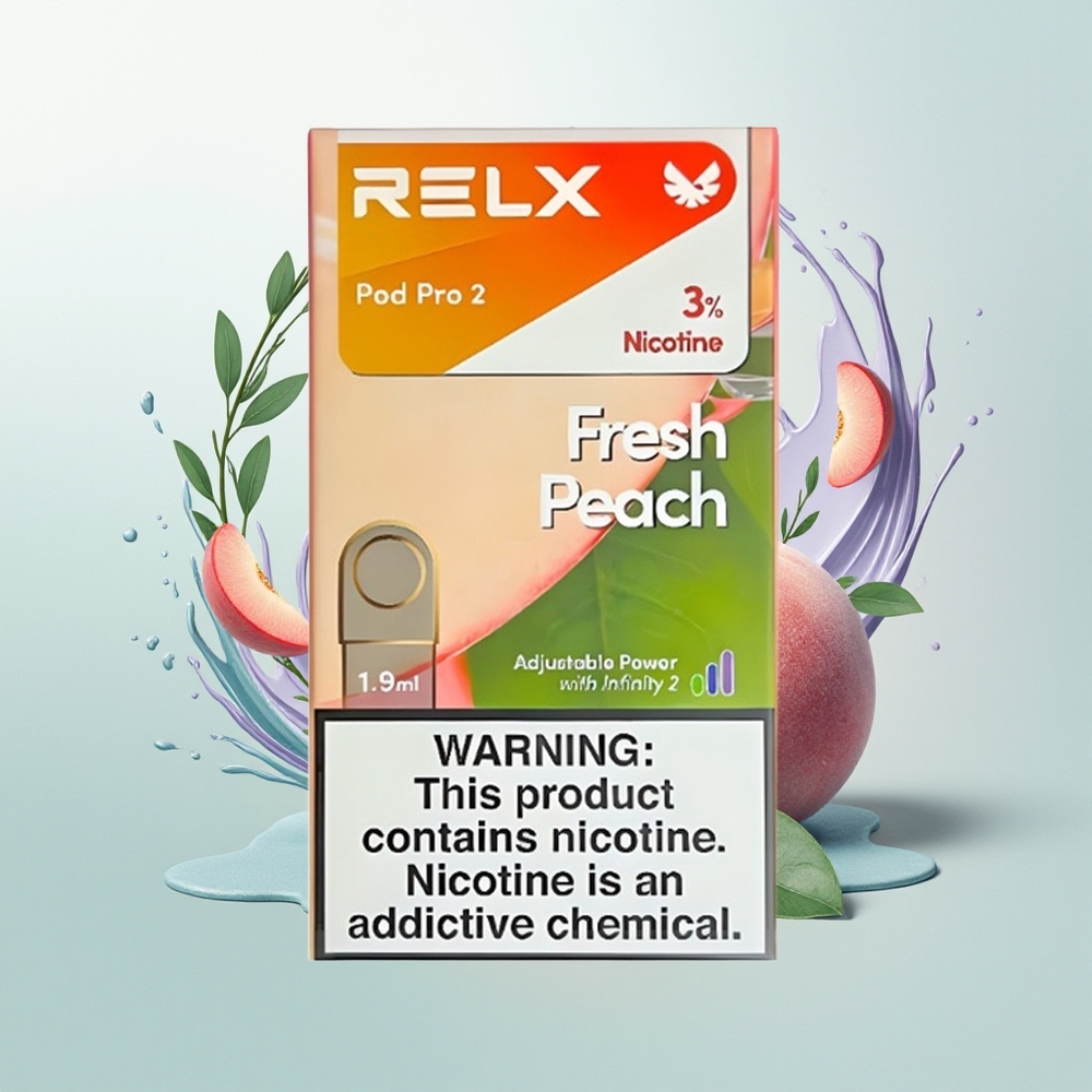 Relx Pod Pro 2 Vape Device Pêssego Fresco Eco 1.9ml Duplo
