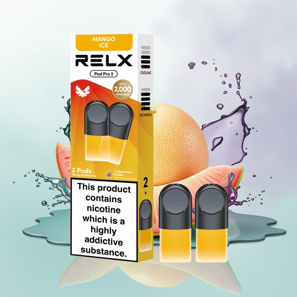 Relx Pod Pro 2 Vape Device Sorvete de Manga Pro 2 - 1.9ml Eco/Suave/Turbo