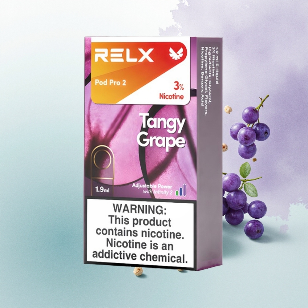 Relx Pod Pro 2 Vape Device Uva Picante Pro 2 - 1.9ml / 3 Modos (Eco, Suave, Turbo) - Pacote de 2 ou 3