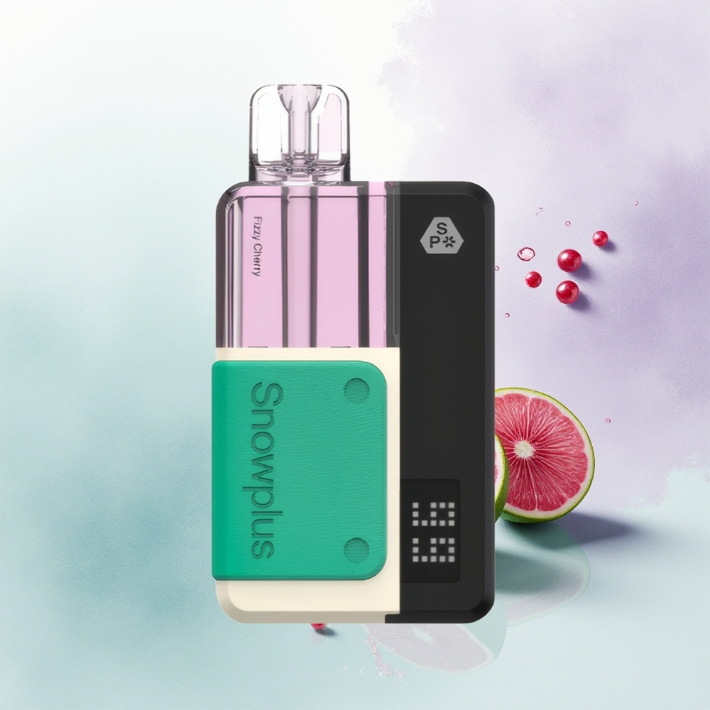Snowplus Swift 15000 Puffs Pod Kit Cereja Borbulhante Dupla Malha Recarregável 2+10ml
