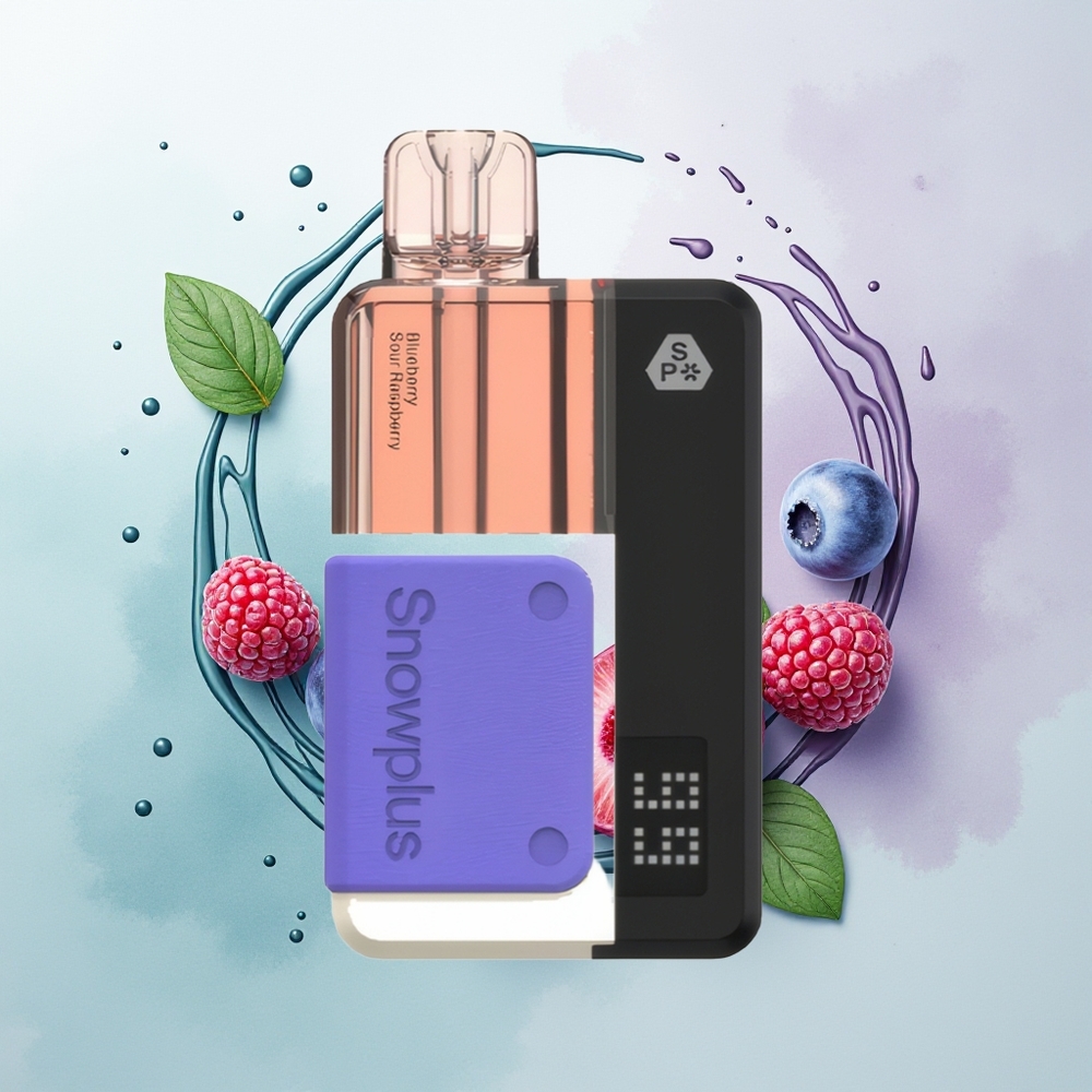 Snowplus Swift 15000 Puffs Pod Kit Mirtilo Azedo Framboesa Dual Mesh 1000mAh Recarregável 2+10ml