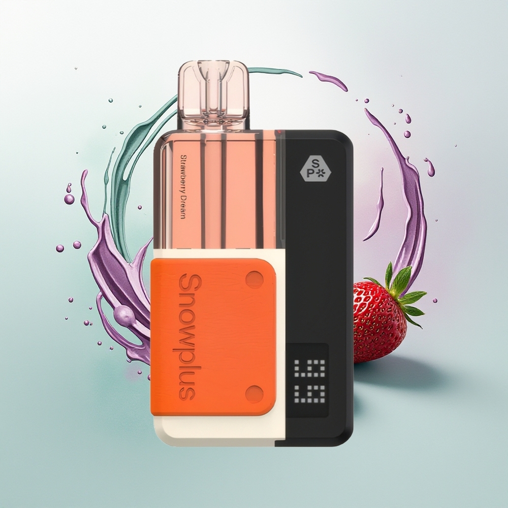 Snowplus Swift 15000 Puffs Pod Kit Sonho de Morango Dual Mesh Recarregável 65g