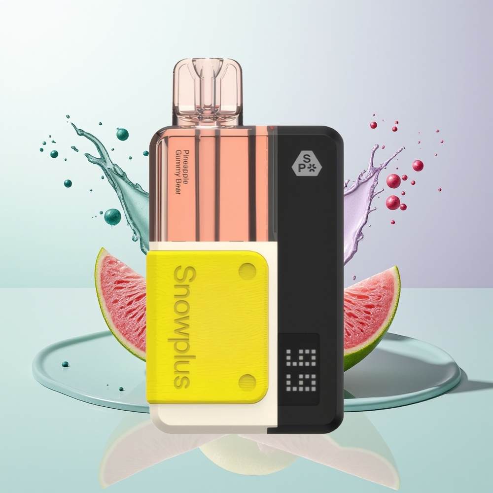 Snowplus Swift 15000 Puffs Pod Kit Ursinho de Goma de Abacaxi com Bateria Reutilizável e Refil Substituível de 2+10ml