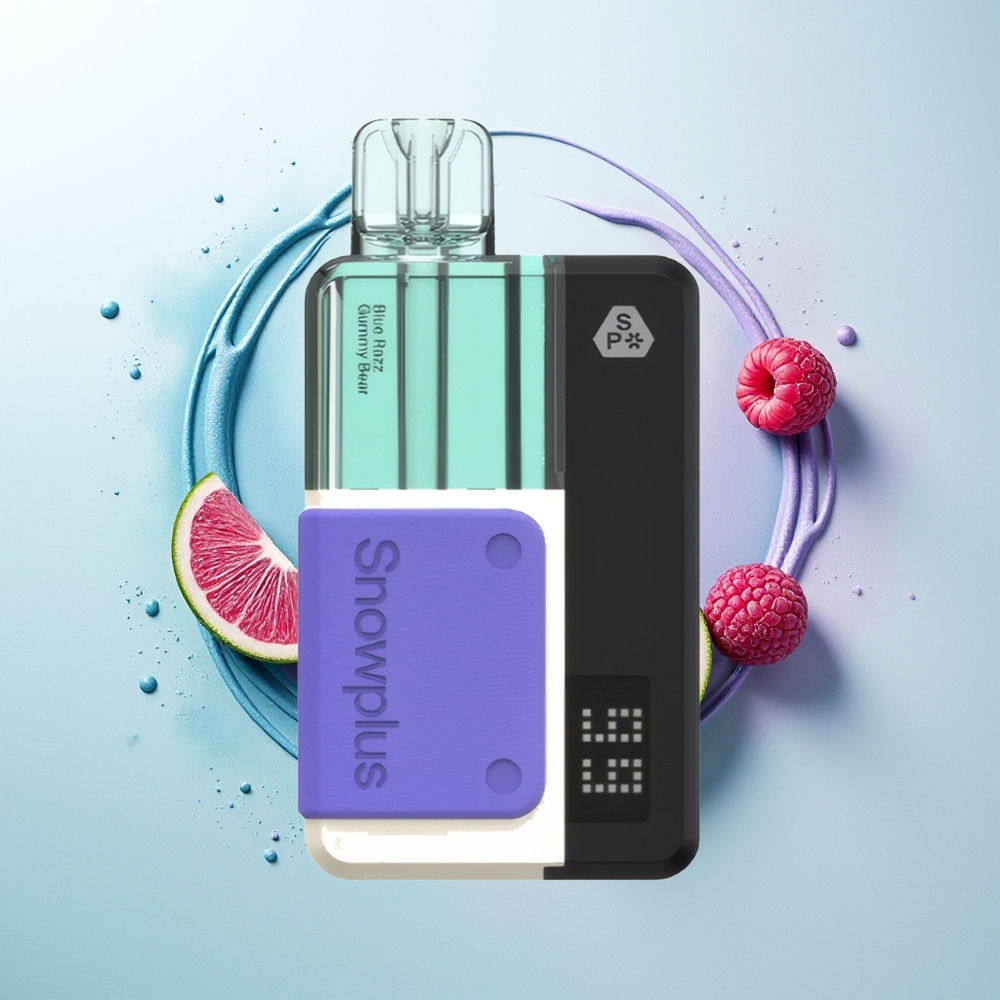 Snowplus Swift 15000 Puffs Pod Kit Urso de Goma Azul Refrescante com Bateria Recarregável e Recarga de 12ml
