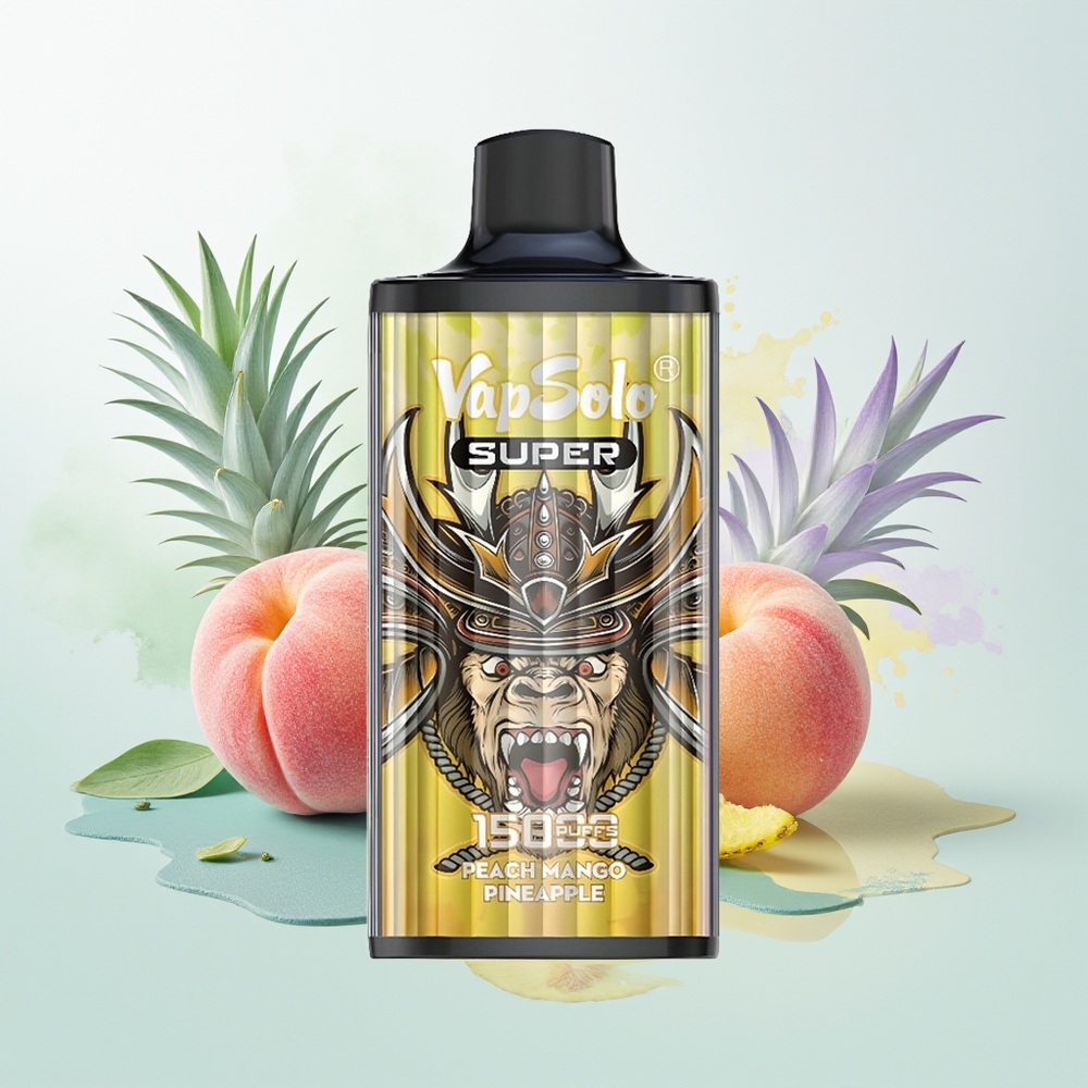Vapsolo Super 15000 Pêssego Manga Abacaxi com Tipo-C