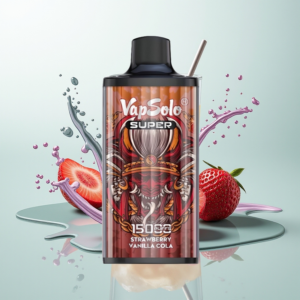 Vapsolo Super 15000 Refresco de Morango e Baunilha com 40ml