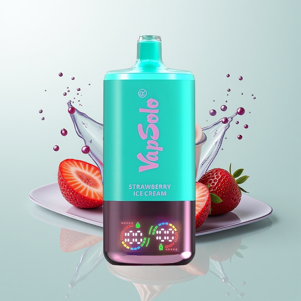 Vapsolo Triple 30000 Sorvete de Morango Tipo-C 40ml