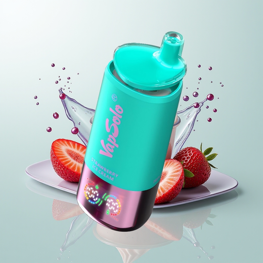 Vapsolo Triple 30000 Sorvete de Morango Tipo-C 40ml