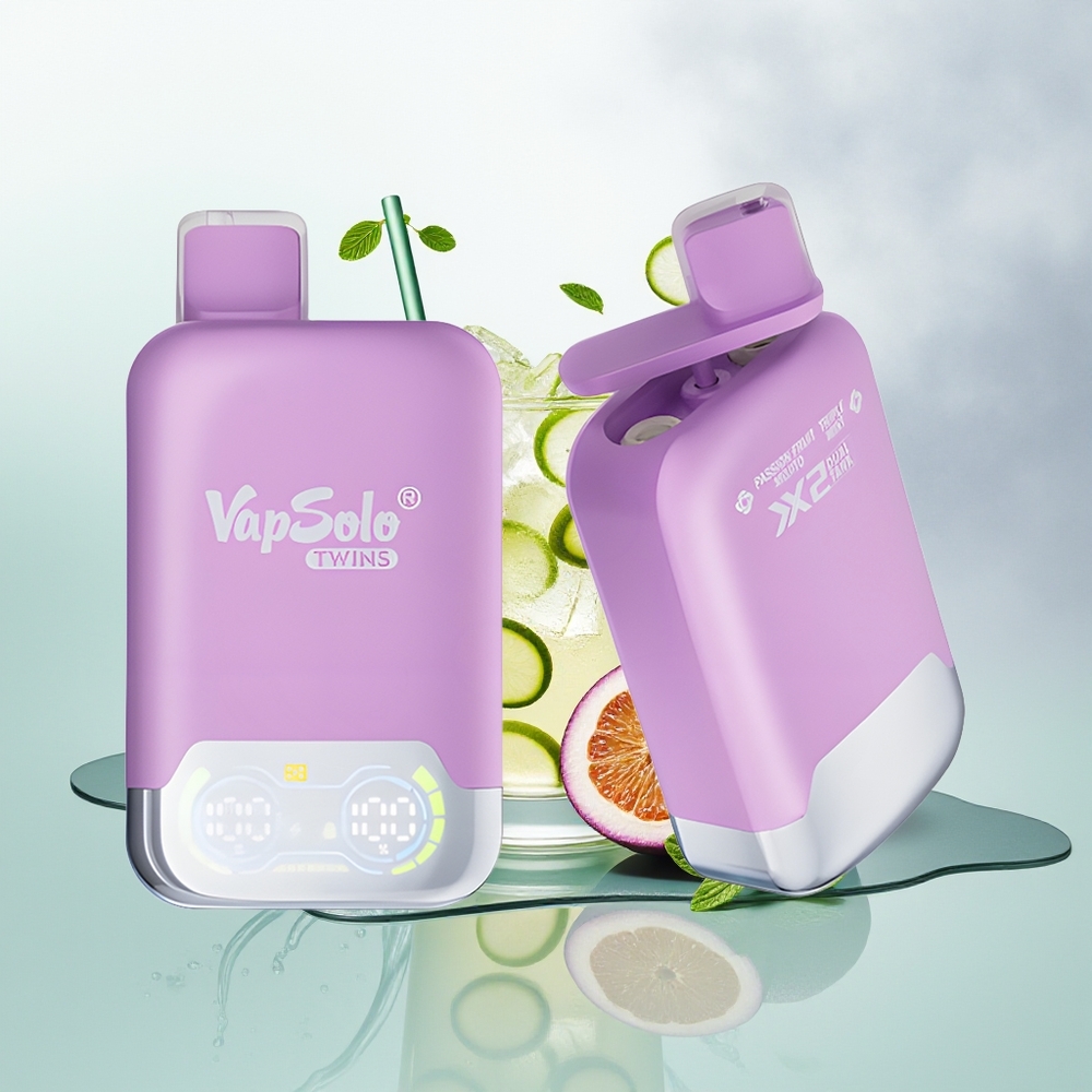 Vapsolo Twins 20000 Maracujá Mojito & Hortelã Triplo com 40 ml
