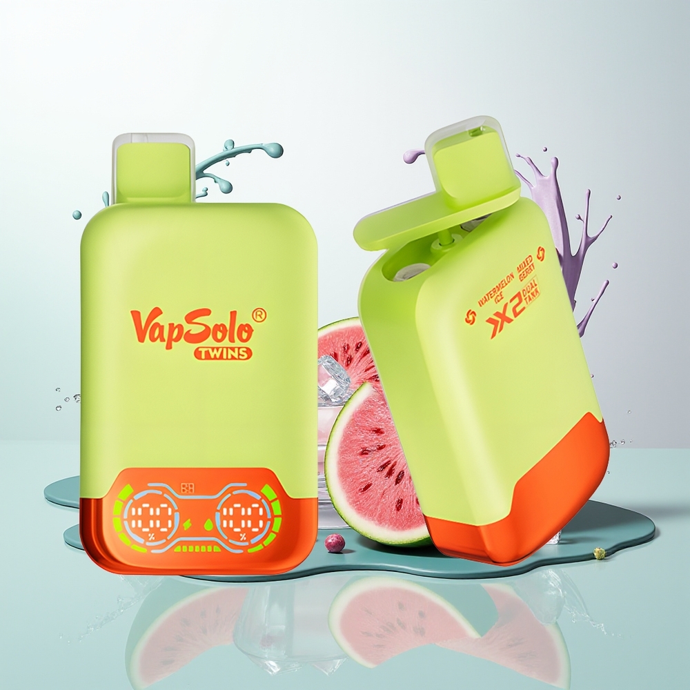 Vapsolo Twins 20000 Melancia Gelo & Frutas Vermelhas Mistas com 40 ml