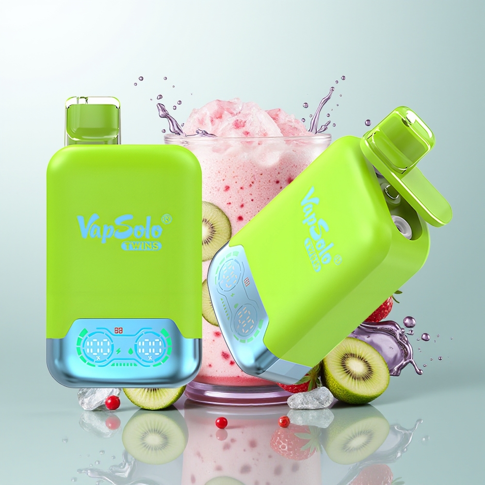 Vapsolo Twins 20000 Morango Kiwi & Morango Framboesa Cereja Gelo 40ml