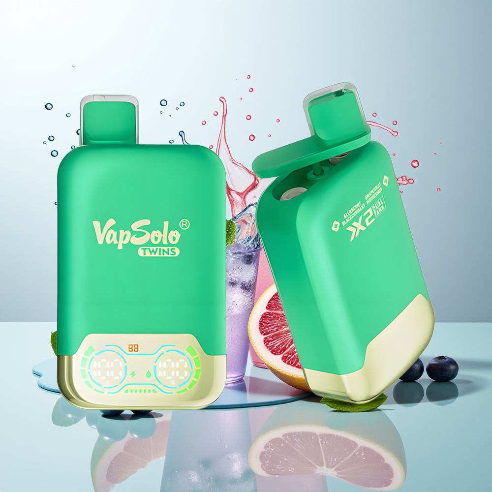 Vapsolo Twins 20000 Refresher de Mirtilo, Groselha Negra e Toranja com 40 ml